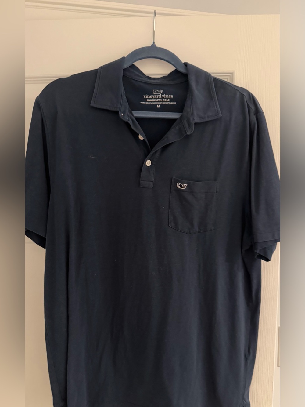 Vineyard Vines Men's Navy Short-Sleeve Polo with Pocket